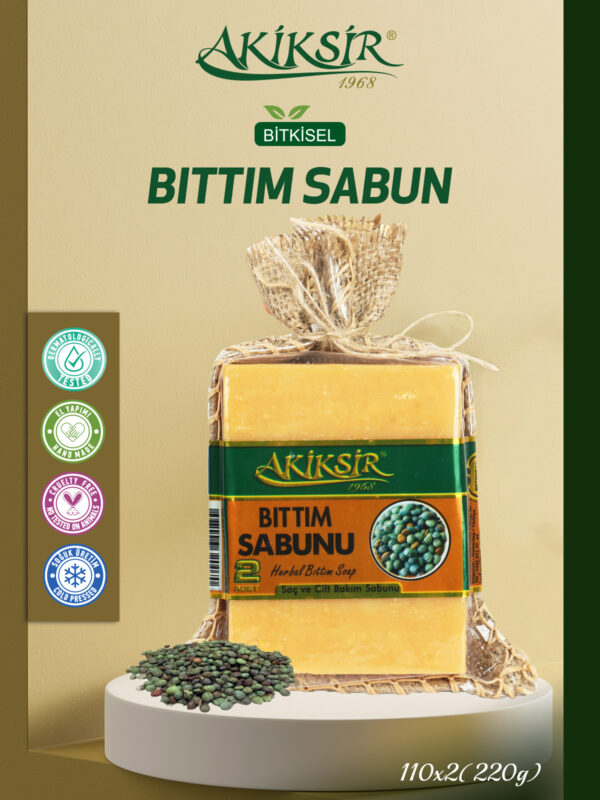 Bıttım (Menengiç) Yağlı Bitkisel Sabun - 2 Adet - 2x110g [220g]