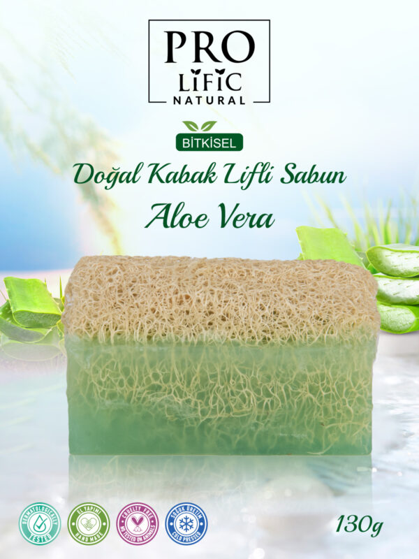 Doğal kabak lifli aloe vera sabun 130g
