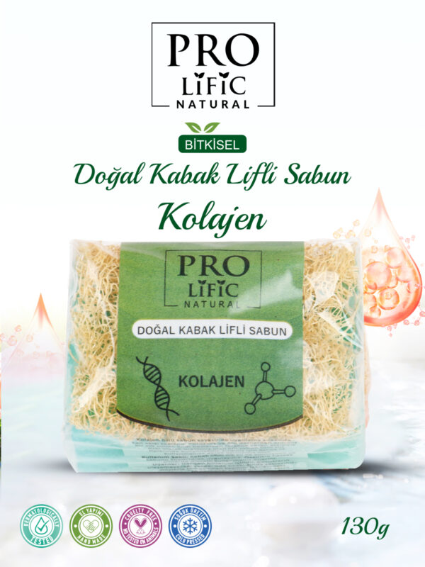 Doğal Kabak Lifli Kolajen Sabunu 130g - Görsel 2
