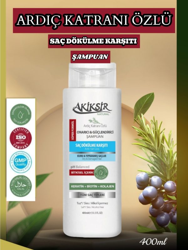 Akiksir Ardıç Katranlı Genel Saç Bakım Şampuanı