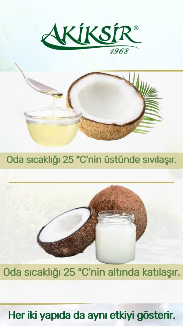 Hindistan Cevizi Yağı Soğuk Sıkım - 170 ml - Görsel 3